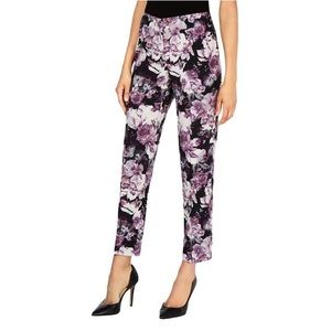 NWOT Nine West The Skinny Purple Floral Pants